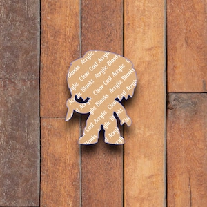 Chucky Acrylic Blank for Badge Reel