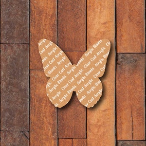 Butterfly Acrylic Blank for Badge Reel SVG Included