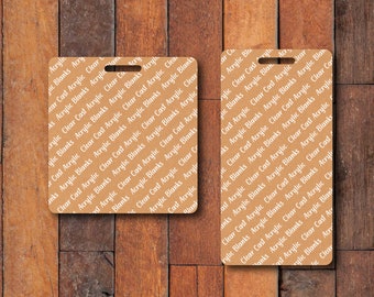 Klare Acryl Abzeichen Buddy Blank, DIY Craft Versorgung