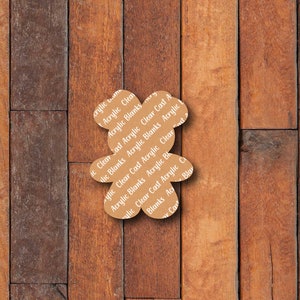 Gingerbread mouse W/ Bow Acrylic Blank for Badge Reel