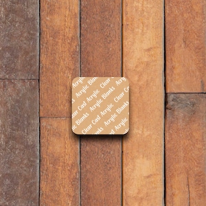 Square Acrylic Blank For Badge Reel