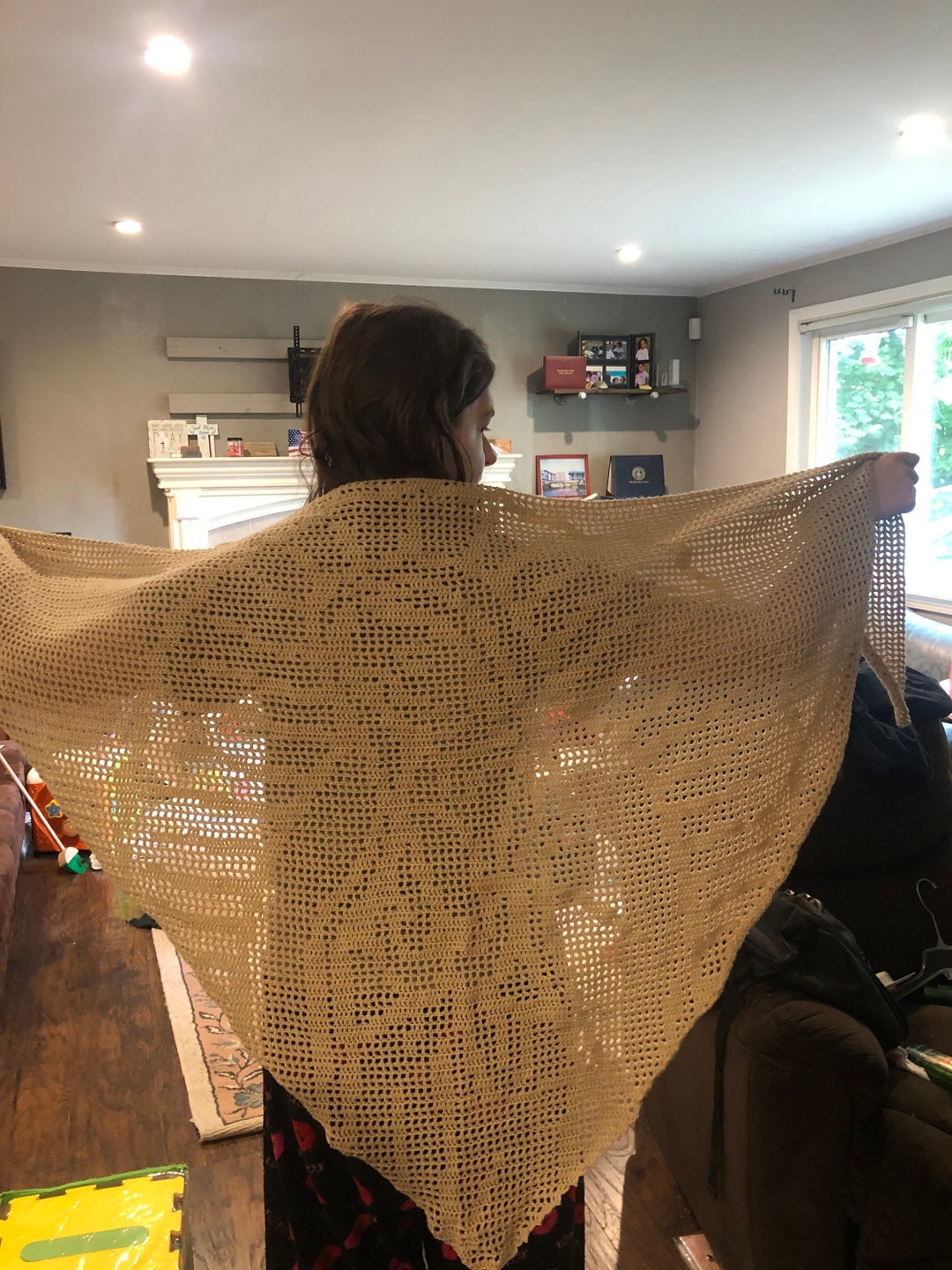 Under Our Lady's Mantle Prayer Shawl Crochet Pattern
