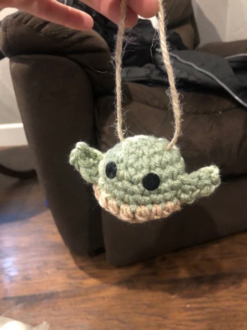 Crochet Pattern for Easy Baby Yoda Ornament Etsy