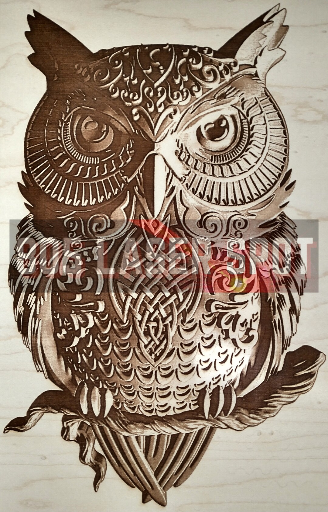 Digital Design File - Owl - Glowforge - Laser Ready - Engrave - SVG ...