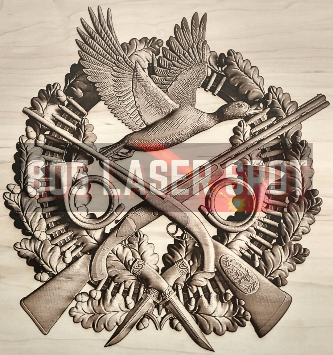 Digital Design File - Duck Hunting - Glowforge - Laser Ready - Engrave ...