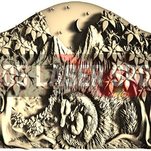 Digitale Designdatei - Fuchs und Hase - Glowforge - Laser Ready - Gravur - SVG - 10"x 14" - Holzgravur - 3D Illusion