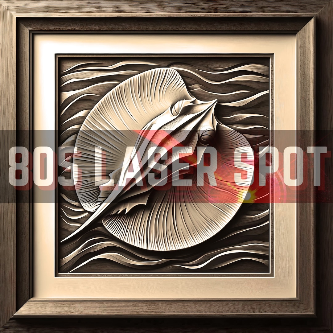 Digital Design File - Stingray 1 - Glowforge - Laser Ready - Engrave ...