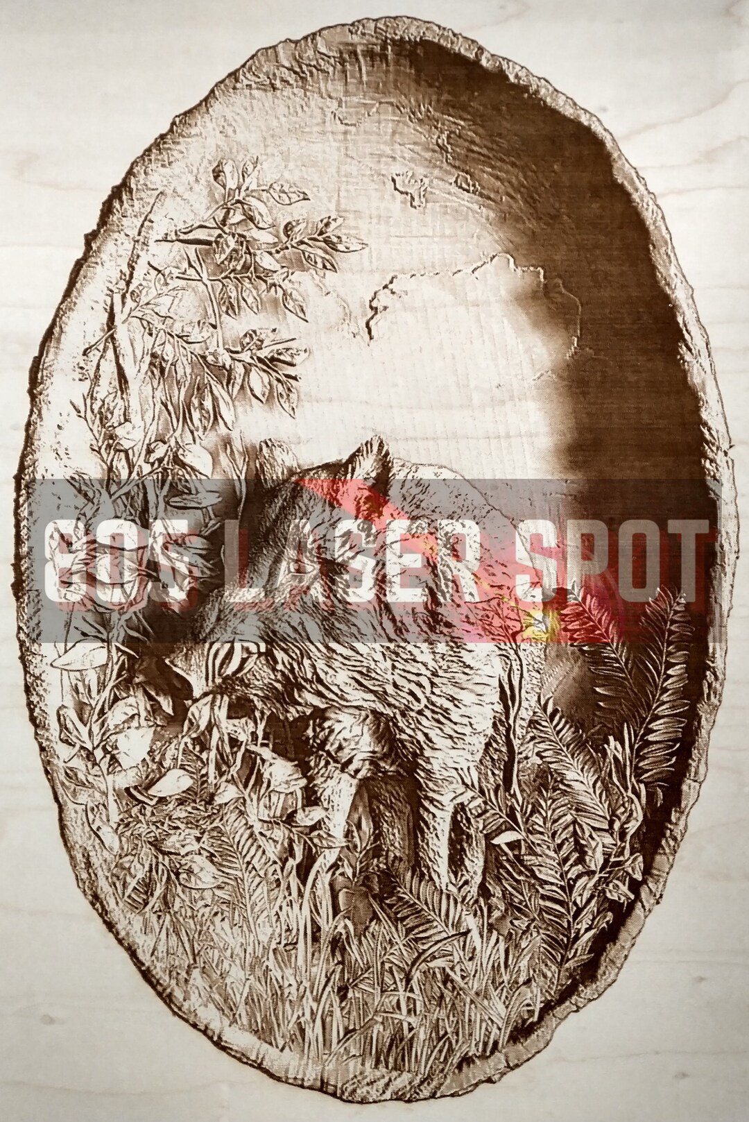 Digital Design File - Wild Boar - Glowforge - Laser Ready - Engrave ...