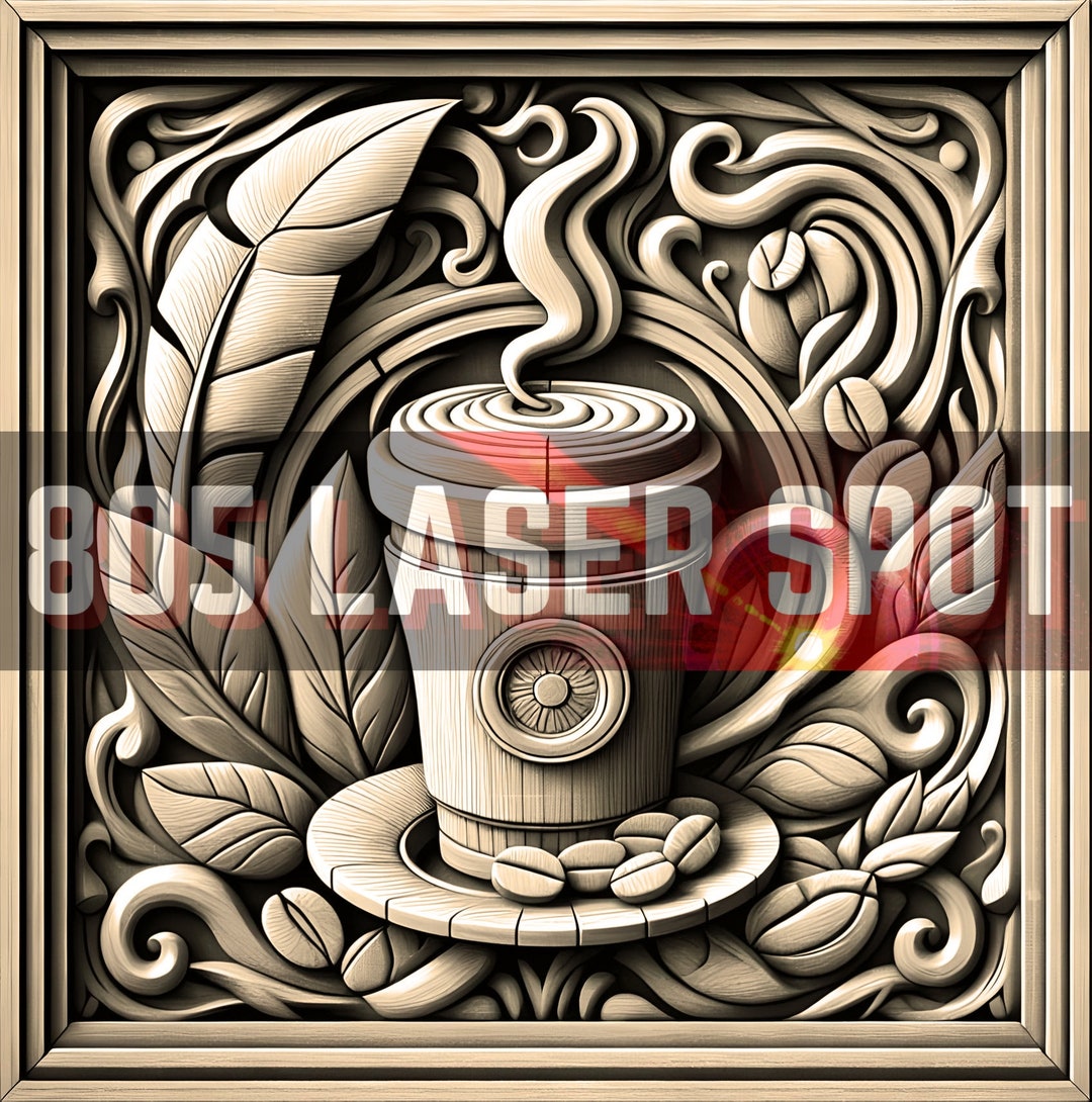 Digital Design File - Coffee 1 - Glowforge - Laser Ready - Engrave ...