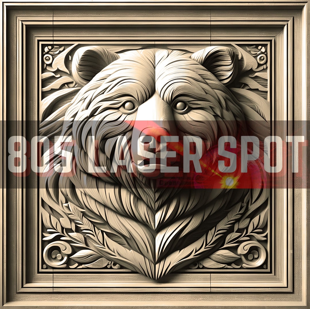 Digital Design File - Bear 20 - Glowforge - Laser Ready - Engrave - SVG ...
