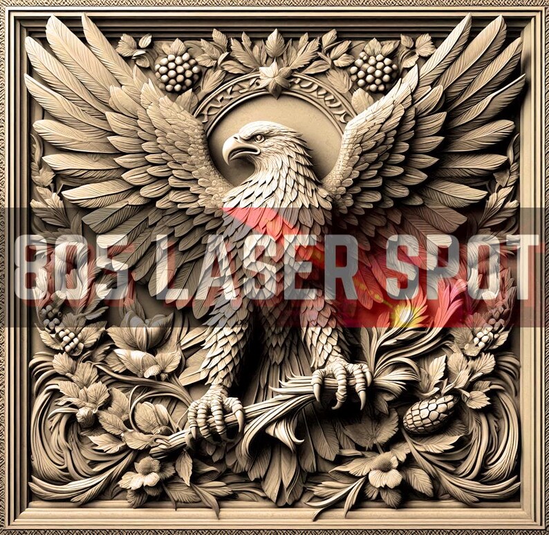 Digital Design File - Eagle 1 - Glowforge - Laser Ready - Engrave - SVG ...