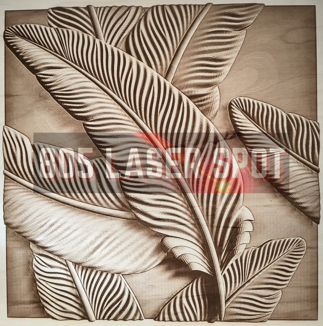 Digital Design File - Feathers - Glowforge - Laser Ready - Engrave ...