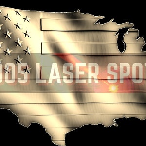 Digitale Design Datei - USA Karte Flagge wellig - Glowforge - Laser Ready - Gravieren - SVG - 20 x 40 cm - Holzgravur - 3D Illusion