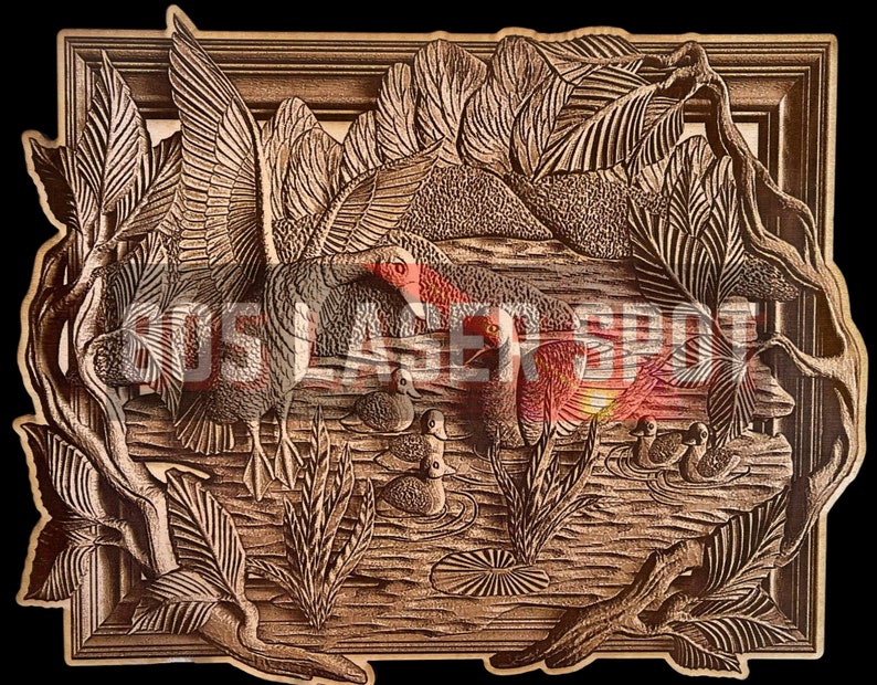 Digital Design File - Duck Family - Glowforge - Laser Ready - Engrave ...