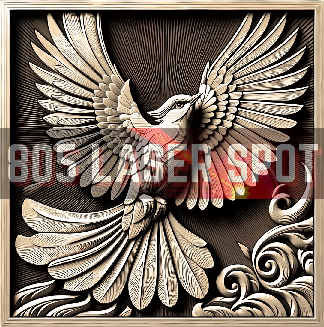 Digital Design File - Bird 3 - Glowforge - Laser Ready - Engrave - SVG ...