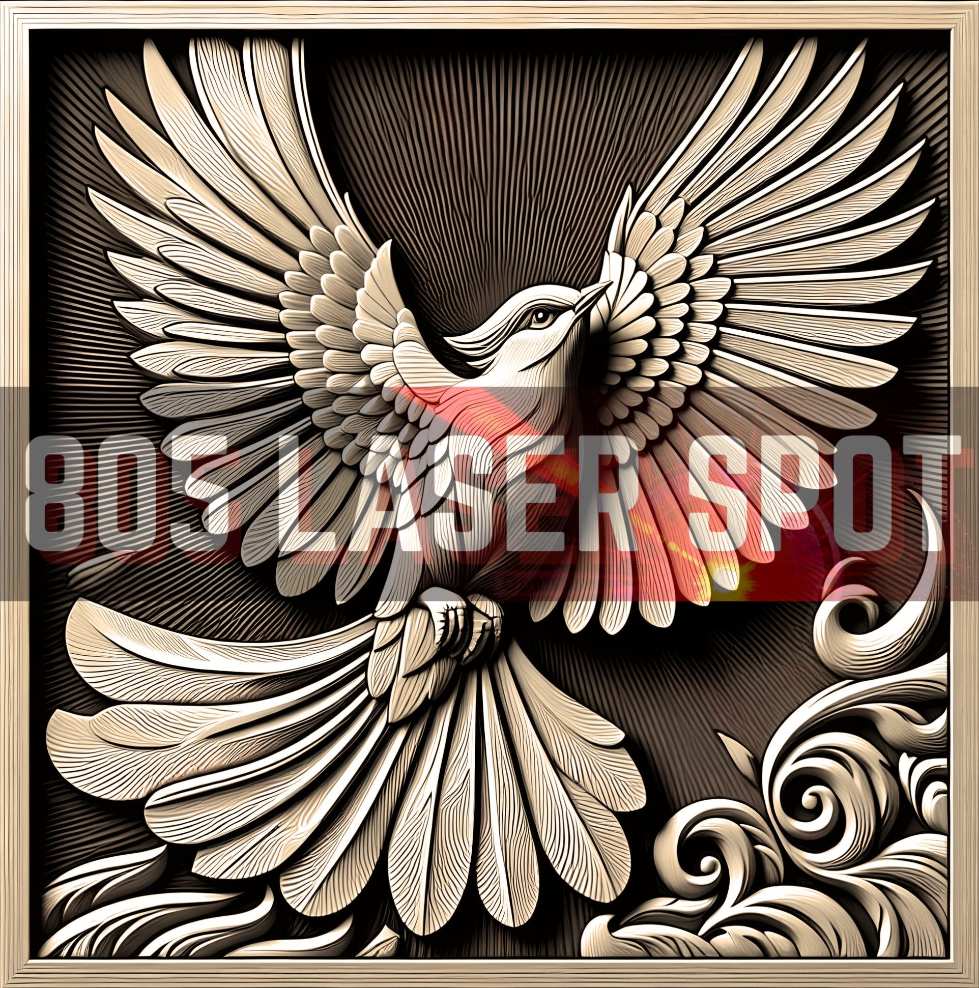 Digital Design File - Bird 3 - Glowforge - Laser Ready - Engrave - SVG ...