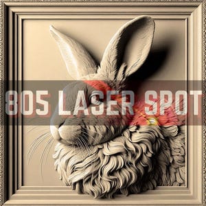 Digitales Design Datei - Hase 2 - Glowforge - Laser bereit - Gravieren - SVG - 10 "x 10" - Holzgravur - 3D Illusion