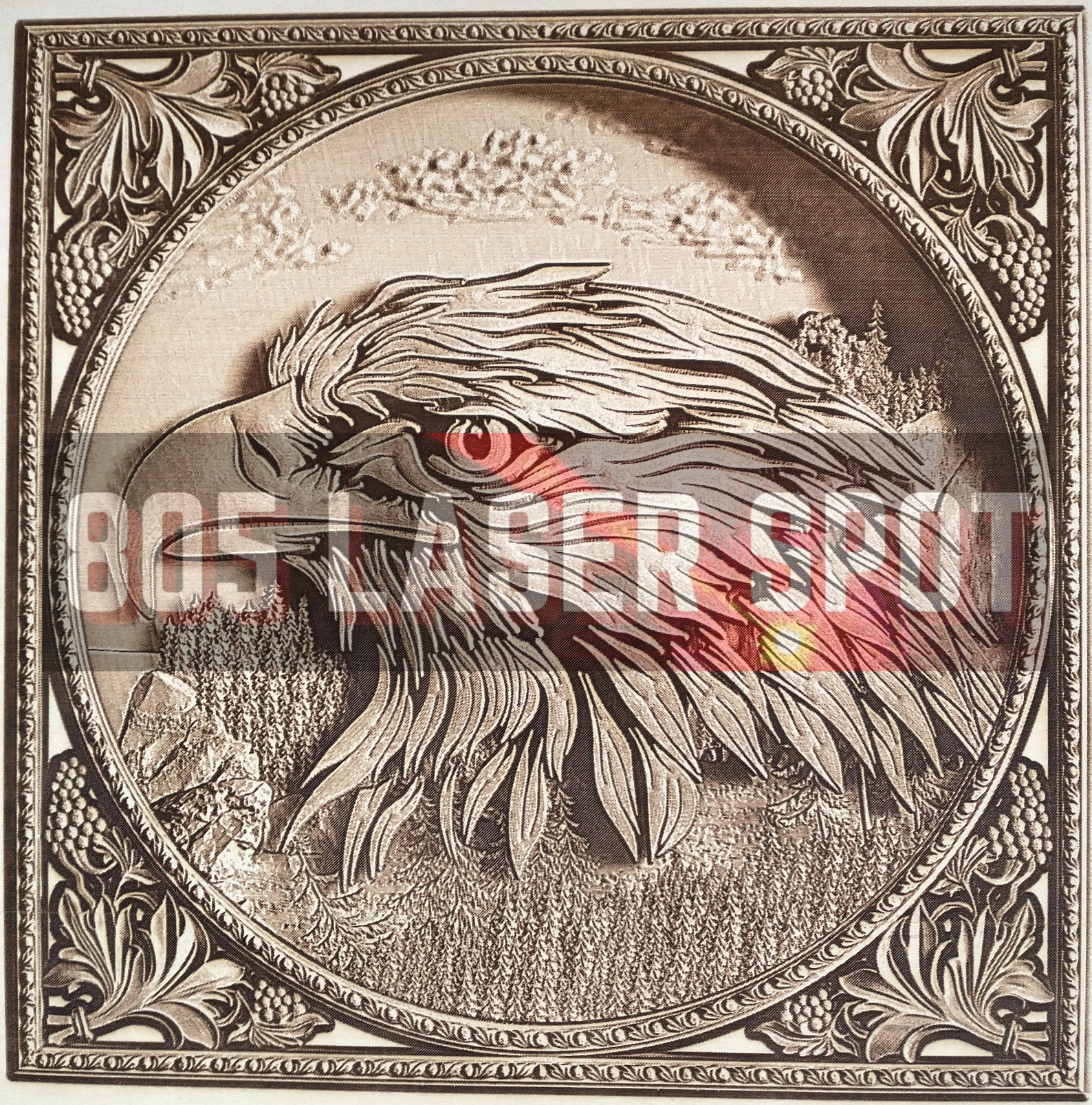 Digital Design File - Eagle Head - Glowforge - Laser Ready - Engrave ...