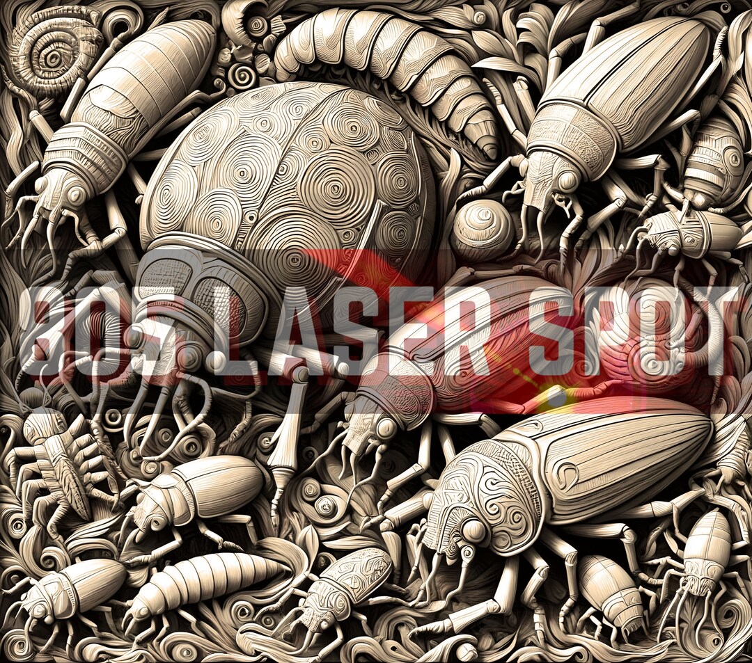 Digital Design File - Beetle 3 - Glowforge - Laser Ready - Engrave ...