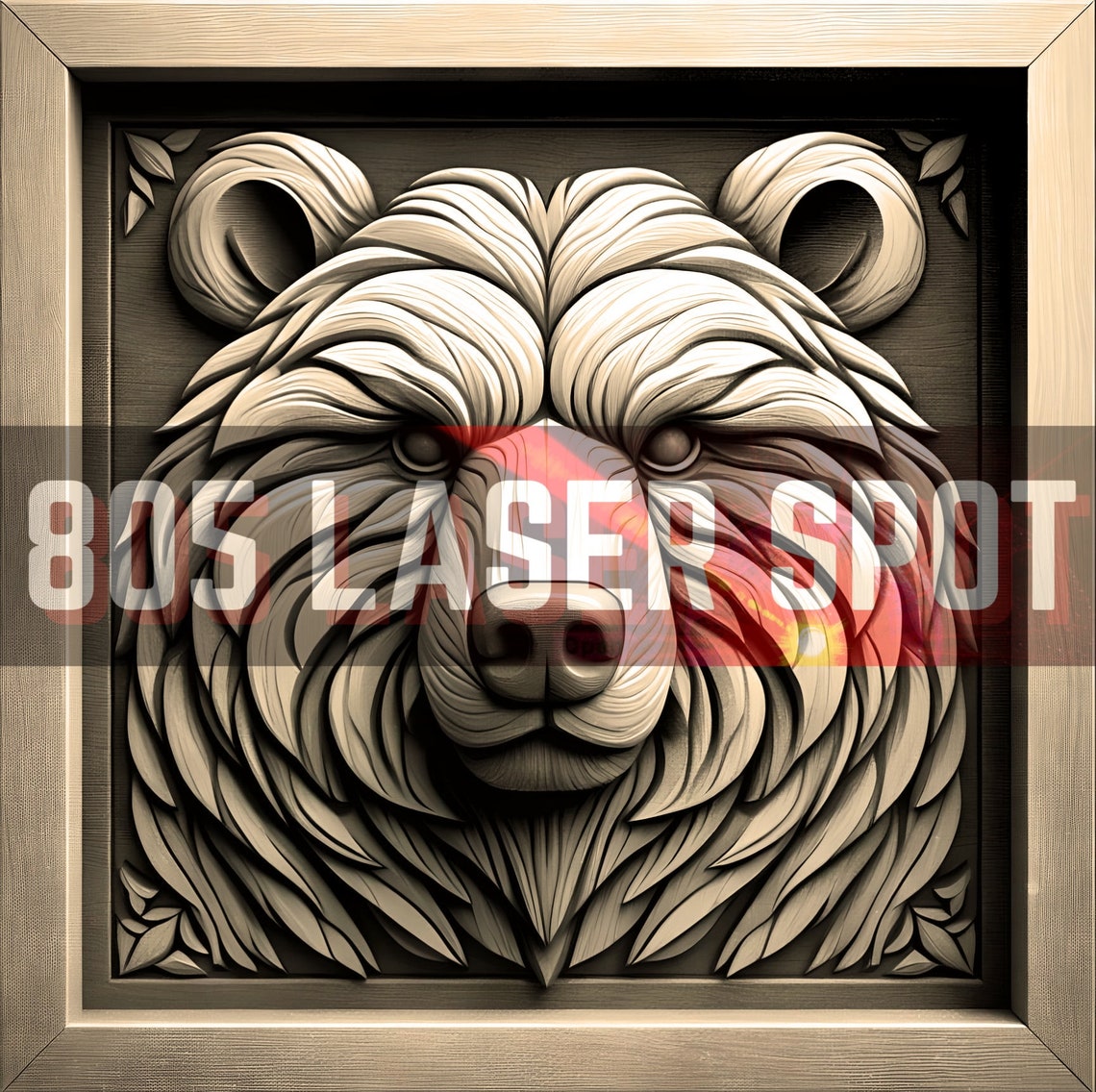 Digital Design File - Bear 16 - Glowforge - Laser Ready - Engrave - SVG ...