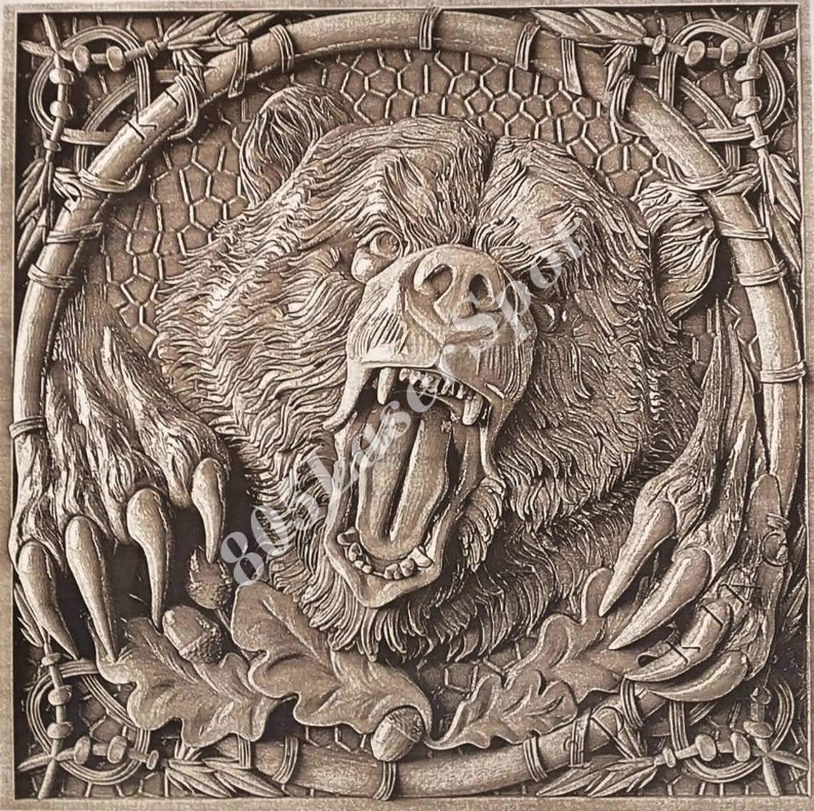 Digital Design File Bear Laser Ready Engrave Etsy