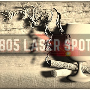 Digitaal ontwerpbestand - Bourbon en sigaren - Glowforge - Laser Ready - Graveren - SVG - 10 "x 15" - Houtgravure - 3D Illusie