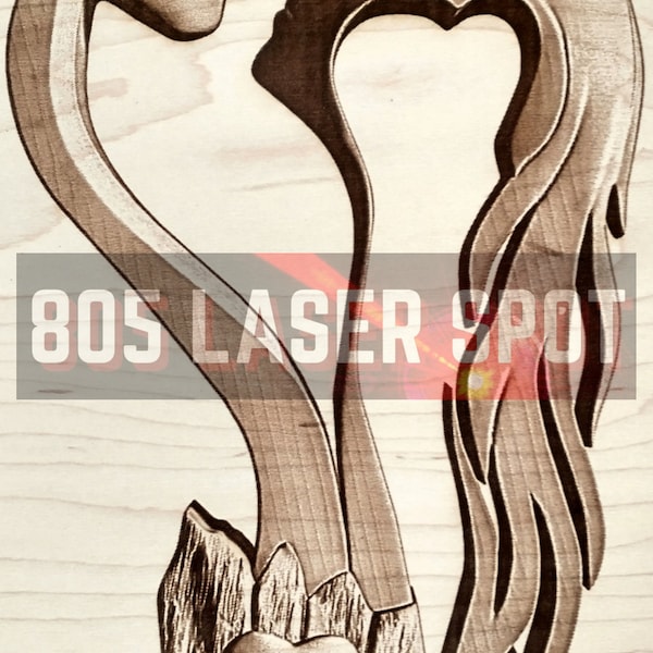Digital Design File - Faces In Love - Glowforge - Laser Ready - Engrave - SVG - 10" x 5" - Wood Engraving - 3D Illusion