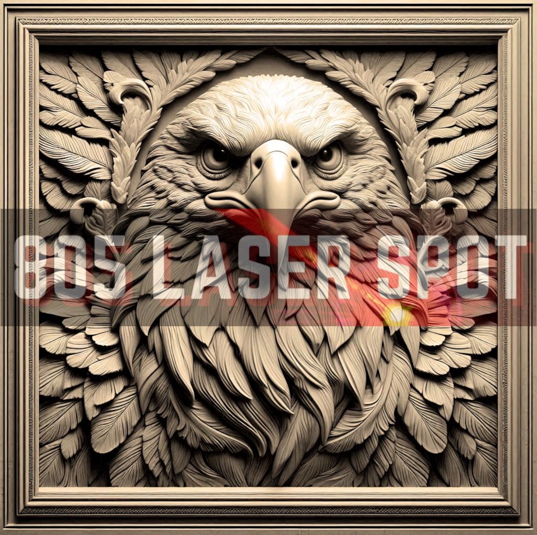 Digital Design File - Eagle 2 - Glowforge - Laser Ready - Engrave - SVG ...
