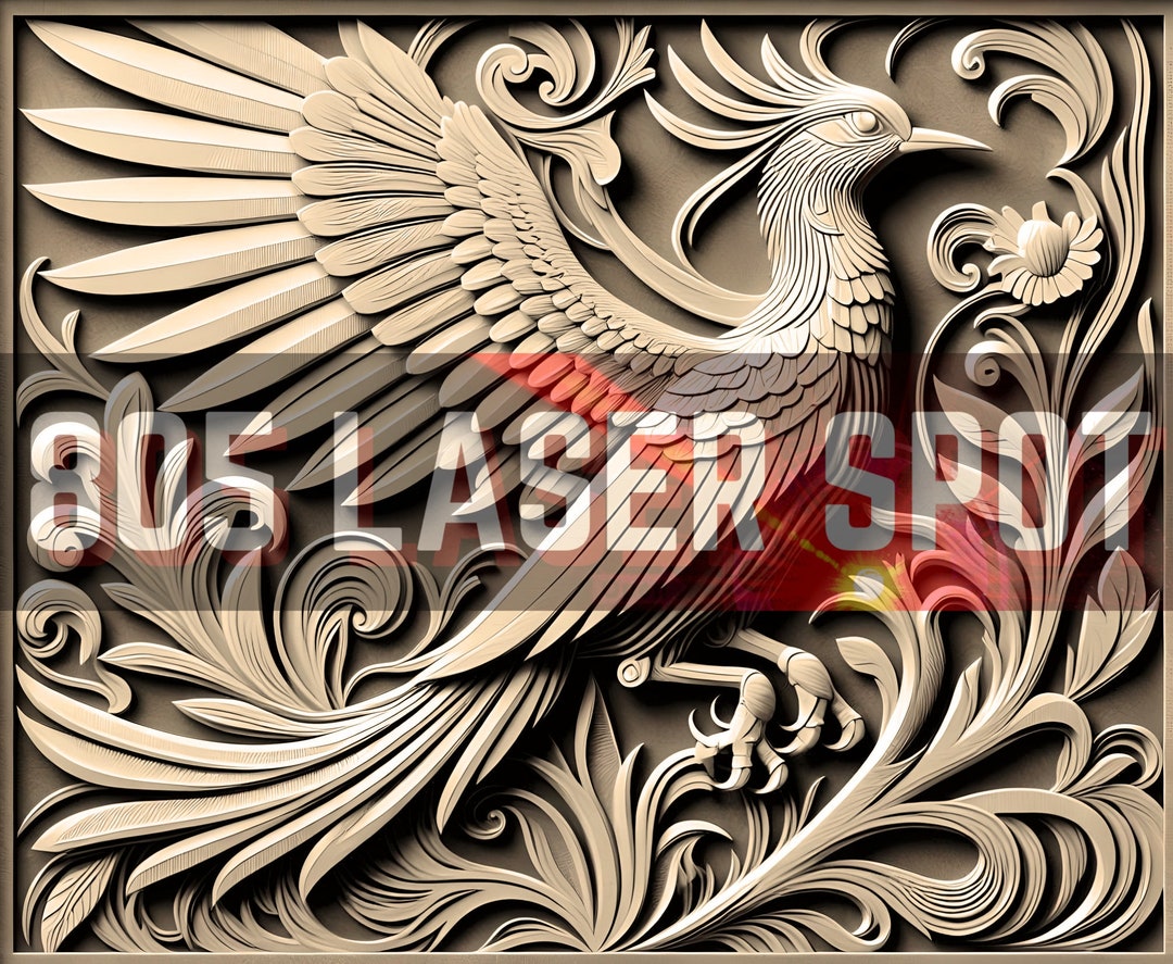 Digital Design File - Bird 4 - Glowforge - Laser Ready - Engrave - SVG ...