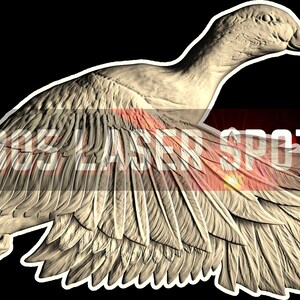 Digital Design File - Duck - Glowforge - Laser Ready - Engrave - SVG - 8&quot; x 14&quot; - Wood Engraving - 3D Illusion