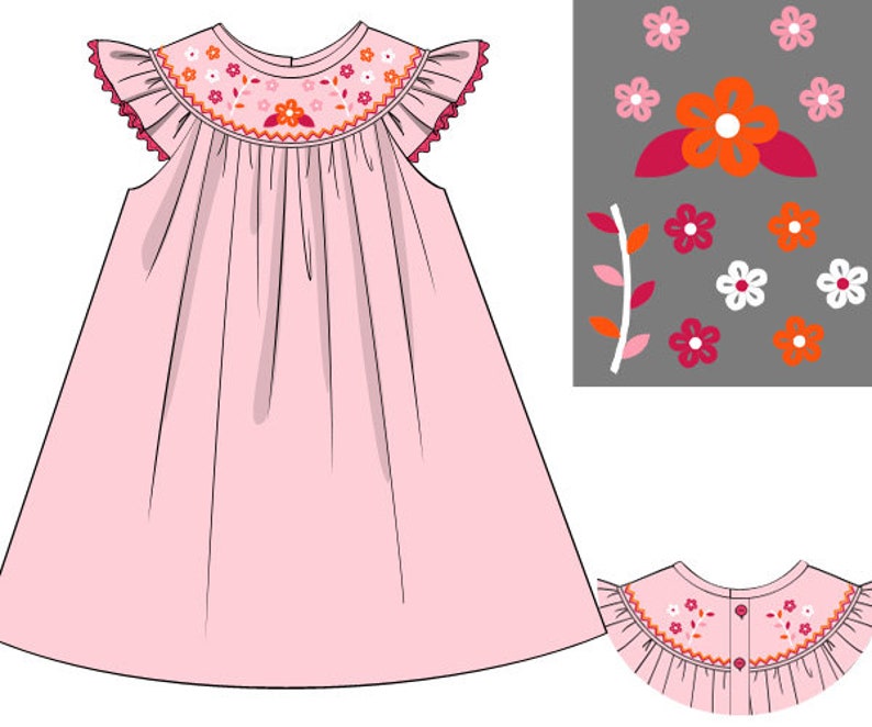 Pink Fiesta Dress Ready to Ship
