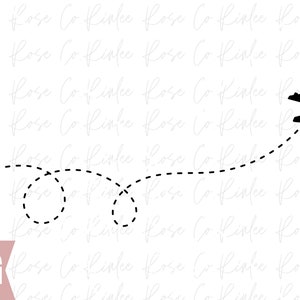Flying Airplane Svg, Travel svg, Love travel svg , vacation trip svg, Plane Route digital download
