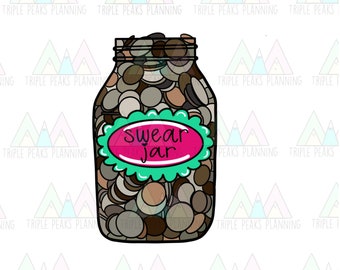swear jar stickers etsy