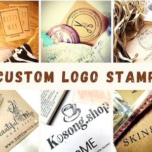 LOGO STEMPEL | Personalisierte Logo stempel | Kleinunternehmer Stempel | Verpackungsstempel | Adressstempel | Motivstempel jede Größe | Selbstinking Stempel