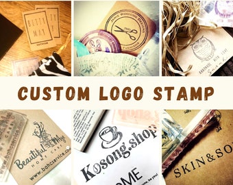 LOGO RUBBER STAMP | Custom logo stamps | Small business stamp | Packaging Stamp | Address stamp | Design Stamp any size | Self inking stamp