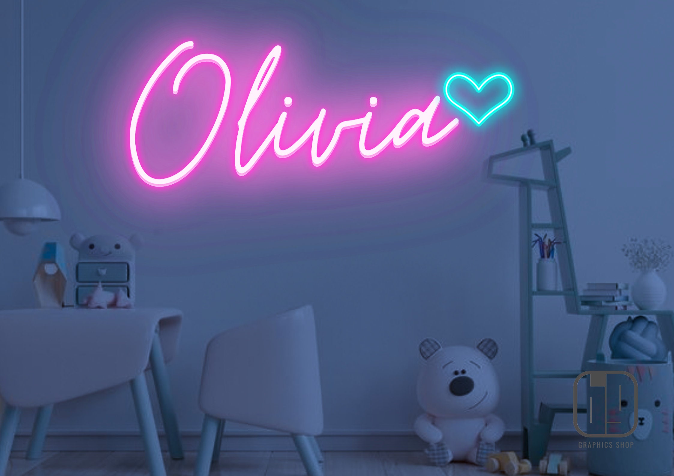 NEON SIGN for NURSERY Neon Signs for Kids Rooms Bedroom | Etsy