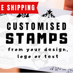 Personalisierte stempel, personalisierte Logo stempel, Business Logo Stempel, Adressstempel, Design Stempel beliebige Größe, Monogramm stempel, Selbstinking Stempel