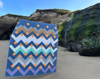 Thrive Chevron Quilt Throw