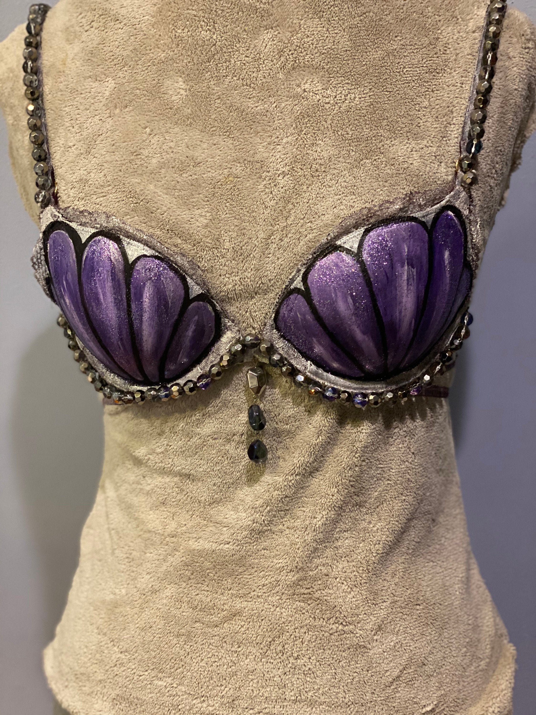 Leg Avenue, Intimates & Sleepwear, Brand New Ariel Mermaid Purple Shell  Bra Costume