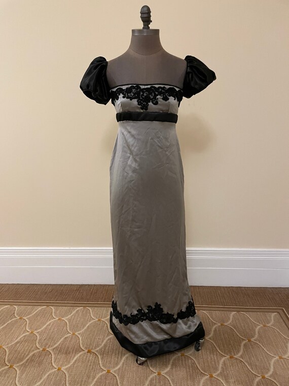 silver regency dress Silver regency dress