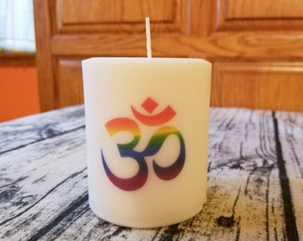 Om Chakra Pillar Candle