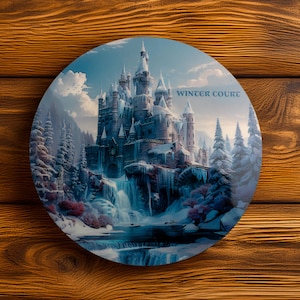 ACOTAR Winter Court Coaster, Thorns and Roses, Courts of Prythian, Acomaf, Acowar, Acosf, Bookish Gift, Booktok, Kallias, Rhysand, Feysand