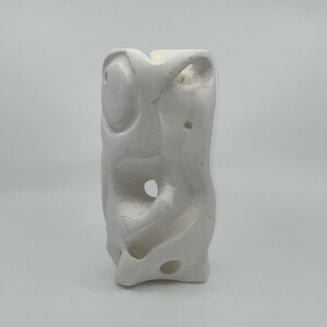 Vintage Clay Tea Light Sculpture