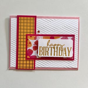 Cartão de aniversário / Cartão de felicitações / Cartão de aniversário feito à mão