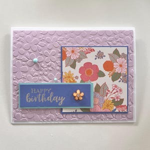 Cartão de aniversário / Cartão de felicitações / Cartão de aniversário feito à mão