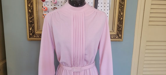 1980s Pastel Pink Dress - image 7