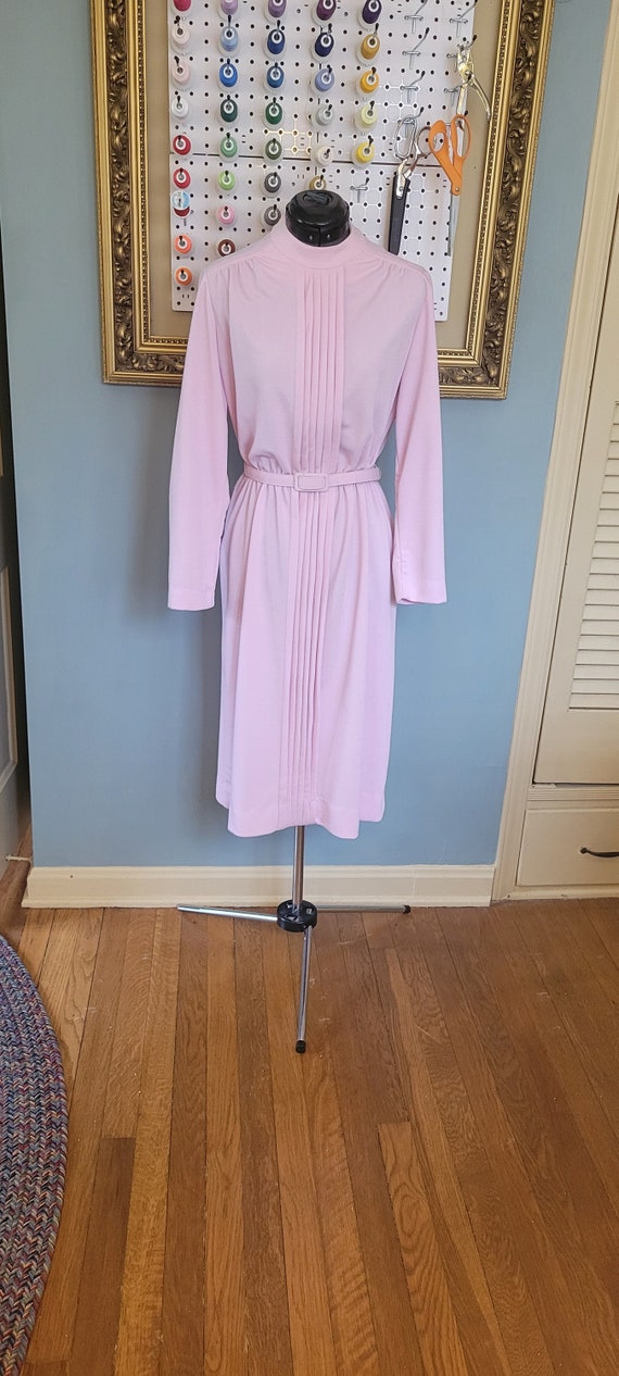 1980s Pastel Pink Dress - image 1