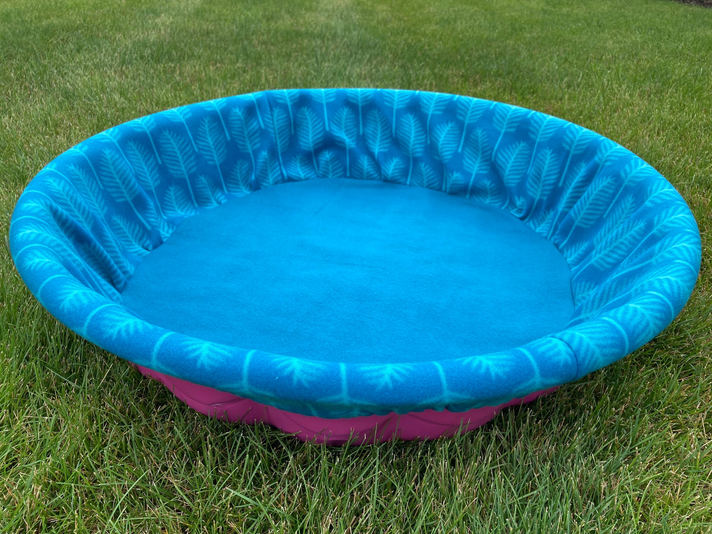 SHIPS FREE SMALL Fleece Whelping Pool Cover Turquoise Etsy