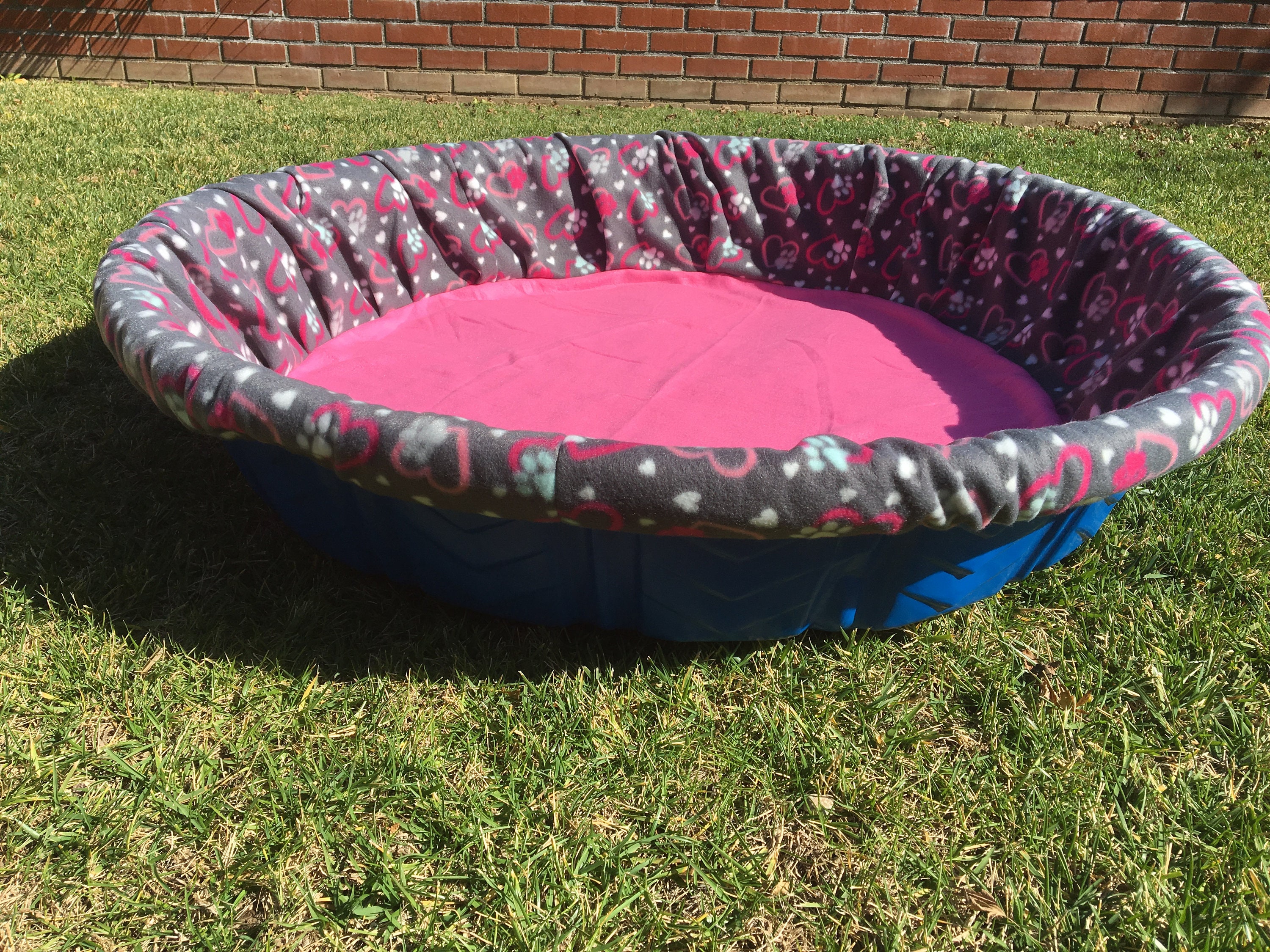 SHIPS FREE LARGE Fleece Whelping Pool Box Bed Cover Pink Etsy