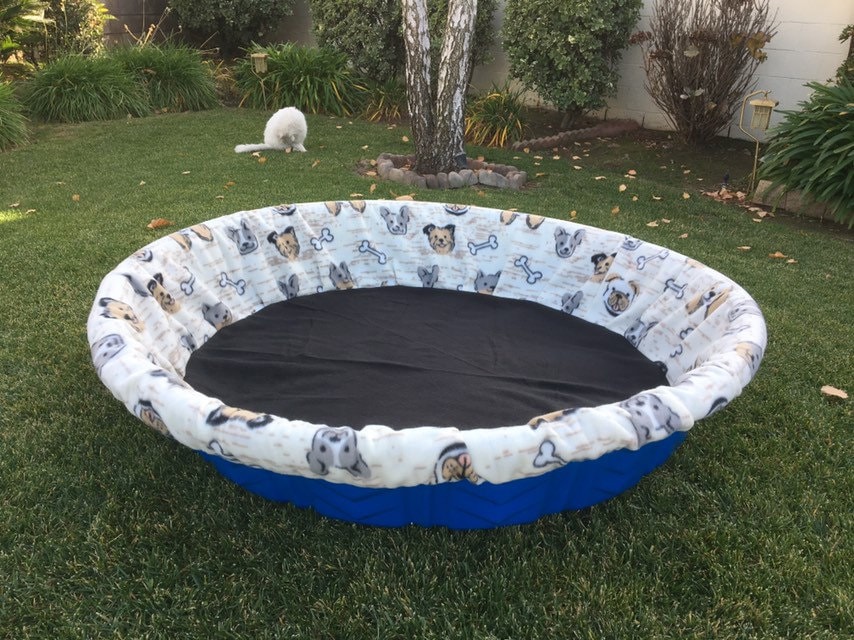 kiddie pool whelping box cover